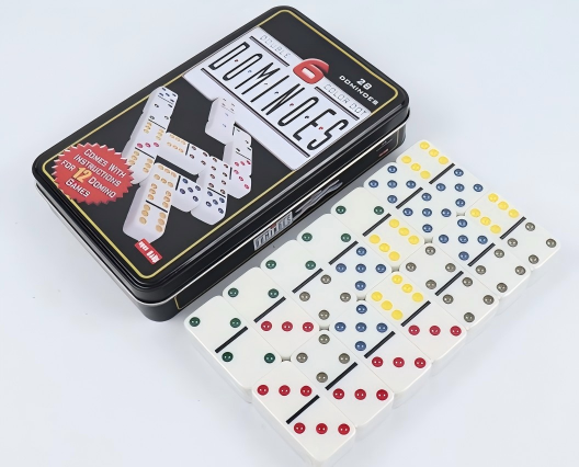 Board Game Dots - ElegantMahj Double Six Dominoes Set for
