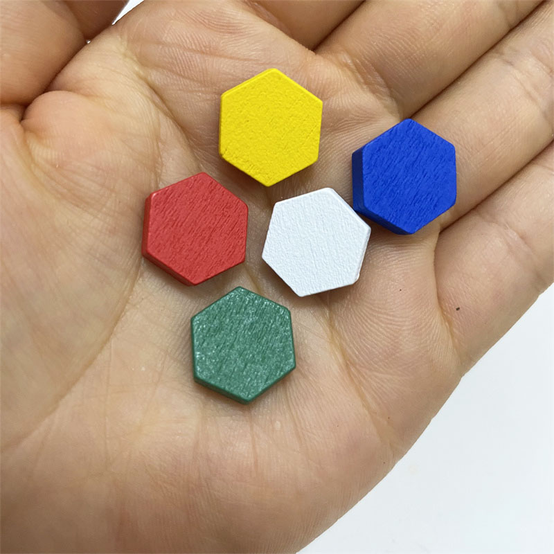 50 Pieces Wooden Hexagonal Pri - Board Game Impostor review and price