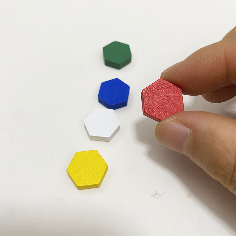 50 Pieces Wooden Hexagonal Pri - Board Game Impostor review and price