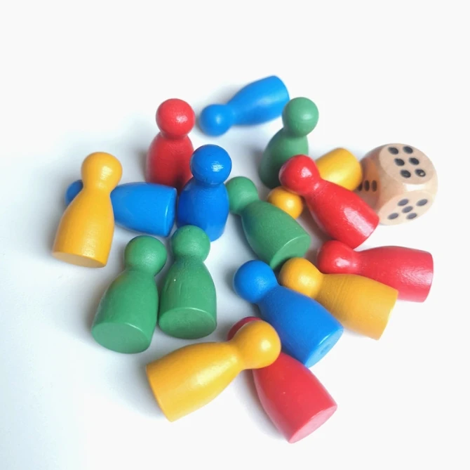 100 Pcs Colorful Wooden Chess  - Board Game Impostor review and price