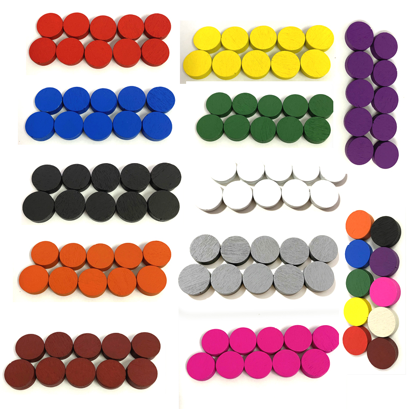 50pieces 15*5MM 11 Colors Wood - Board Game Impostor review and price