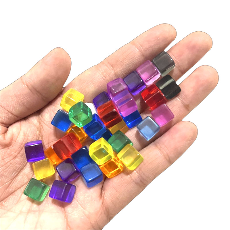 100pcs/set 8mm Clear Cube Dice - Board Game Impostor review and price