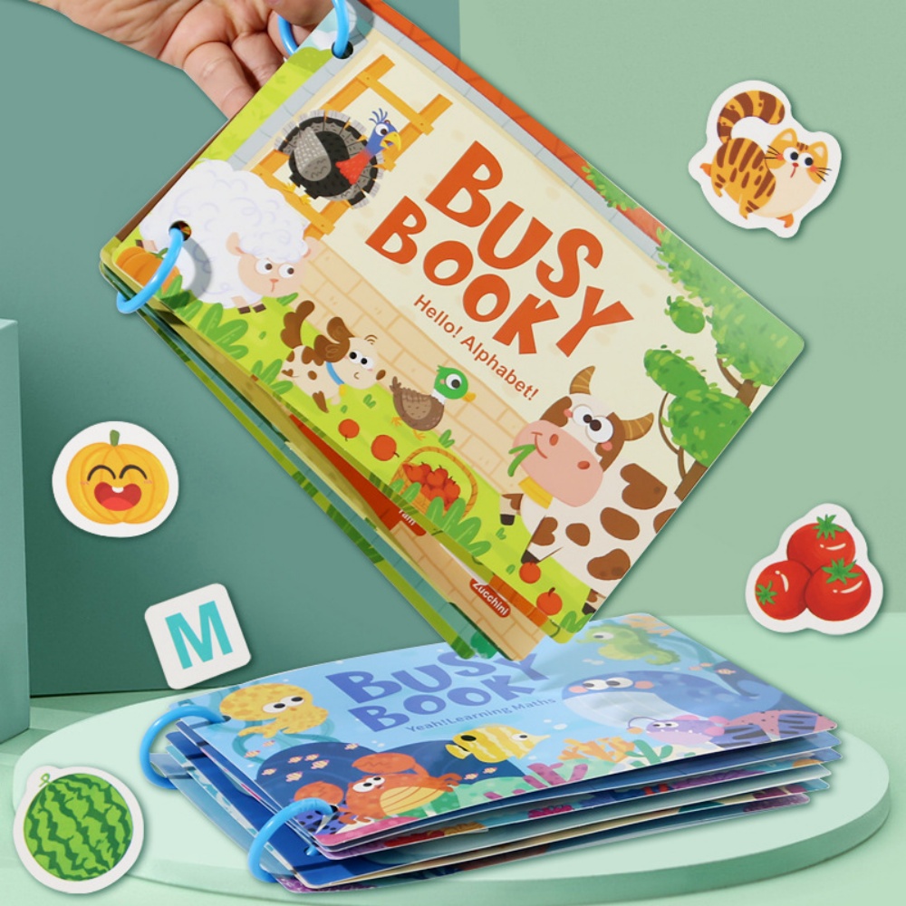 Busy Book Sticker Quiet Book f - Board Game English For Kids review and price