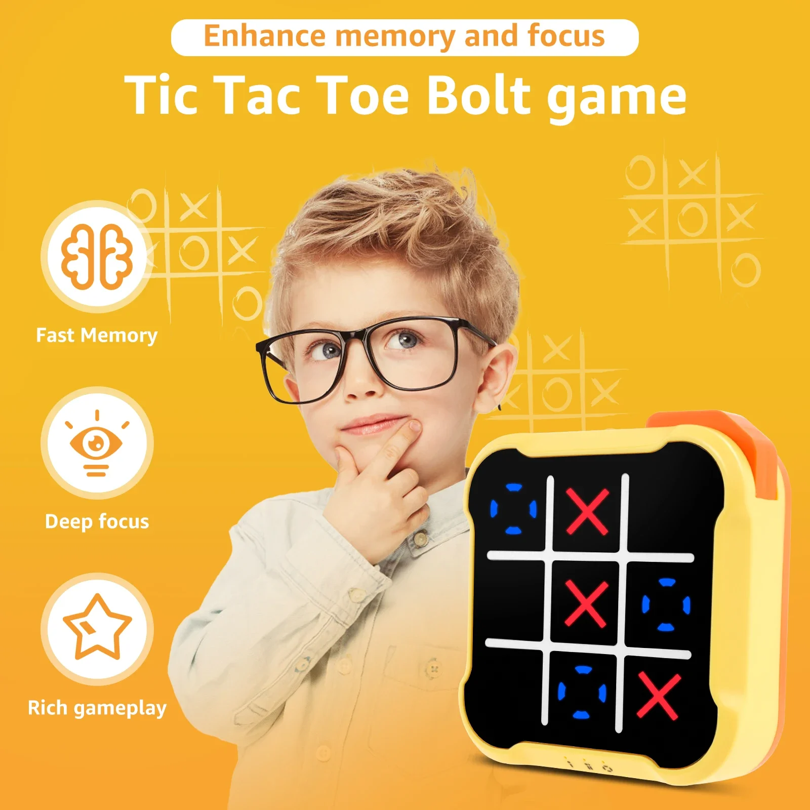 3in1 Electronic TIC-TAC-TOE Bo - Board Game English For Kids review and price