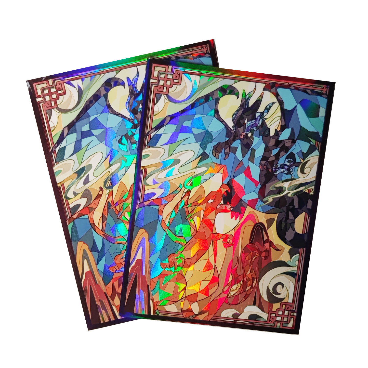 60ct Holo Card Sleeves 66x91mm - Board Game Illustrator review and price