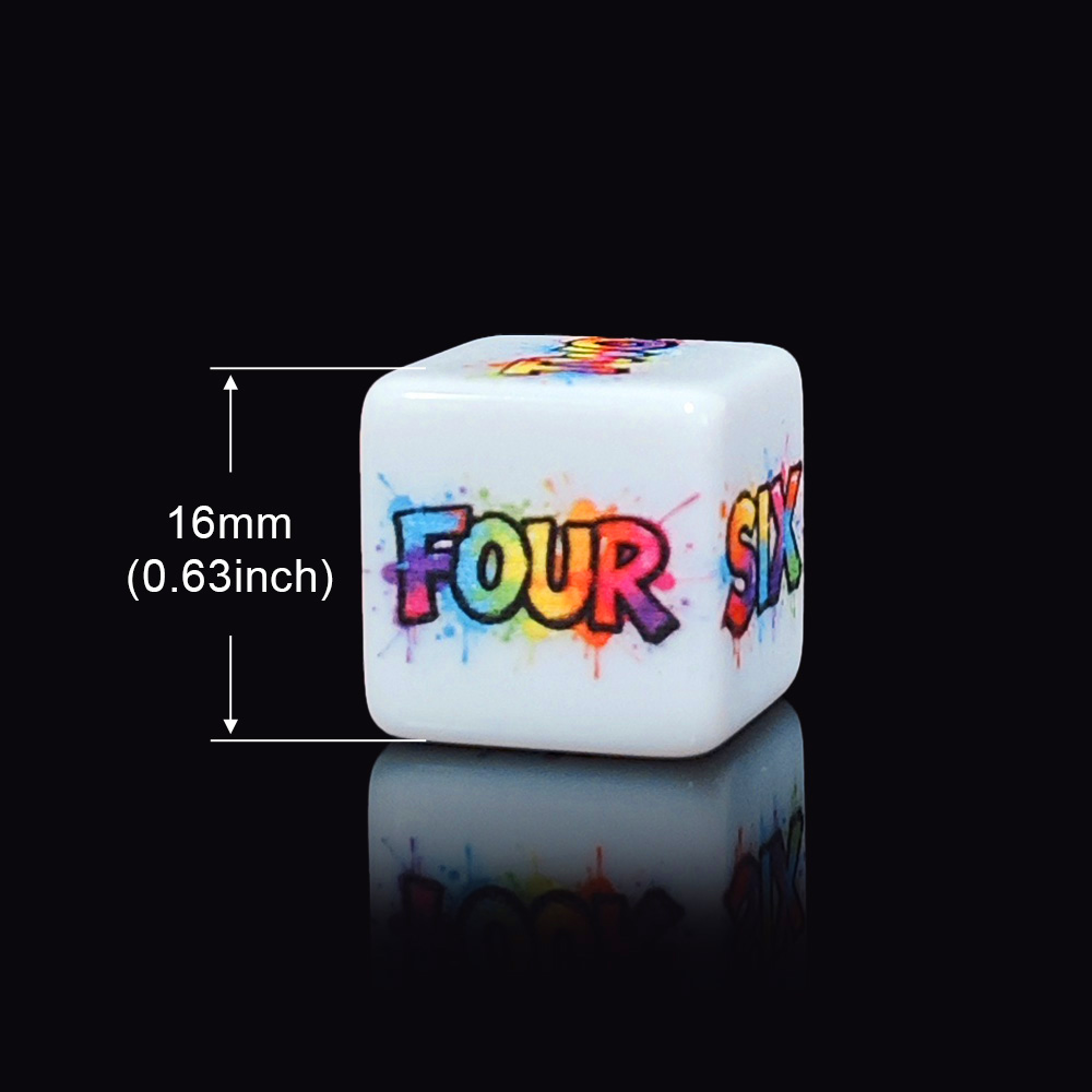 12Pcs 16MM Color Splash Englis - Board Game English For Kids review and price
