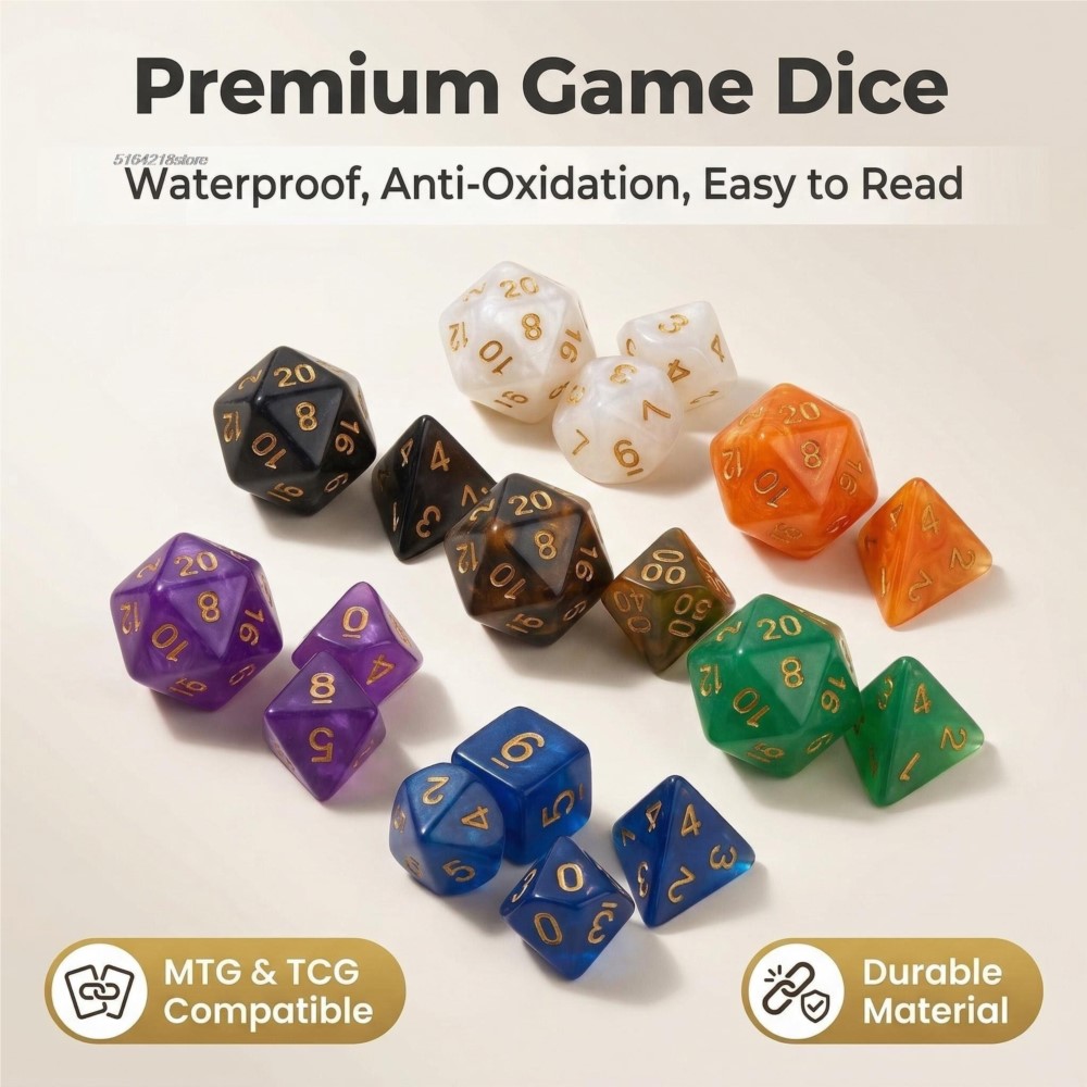 7pcs Set Dice Board Games Roll - Board Game Impostor review and price