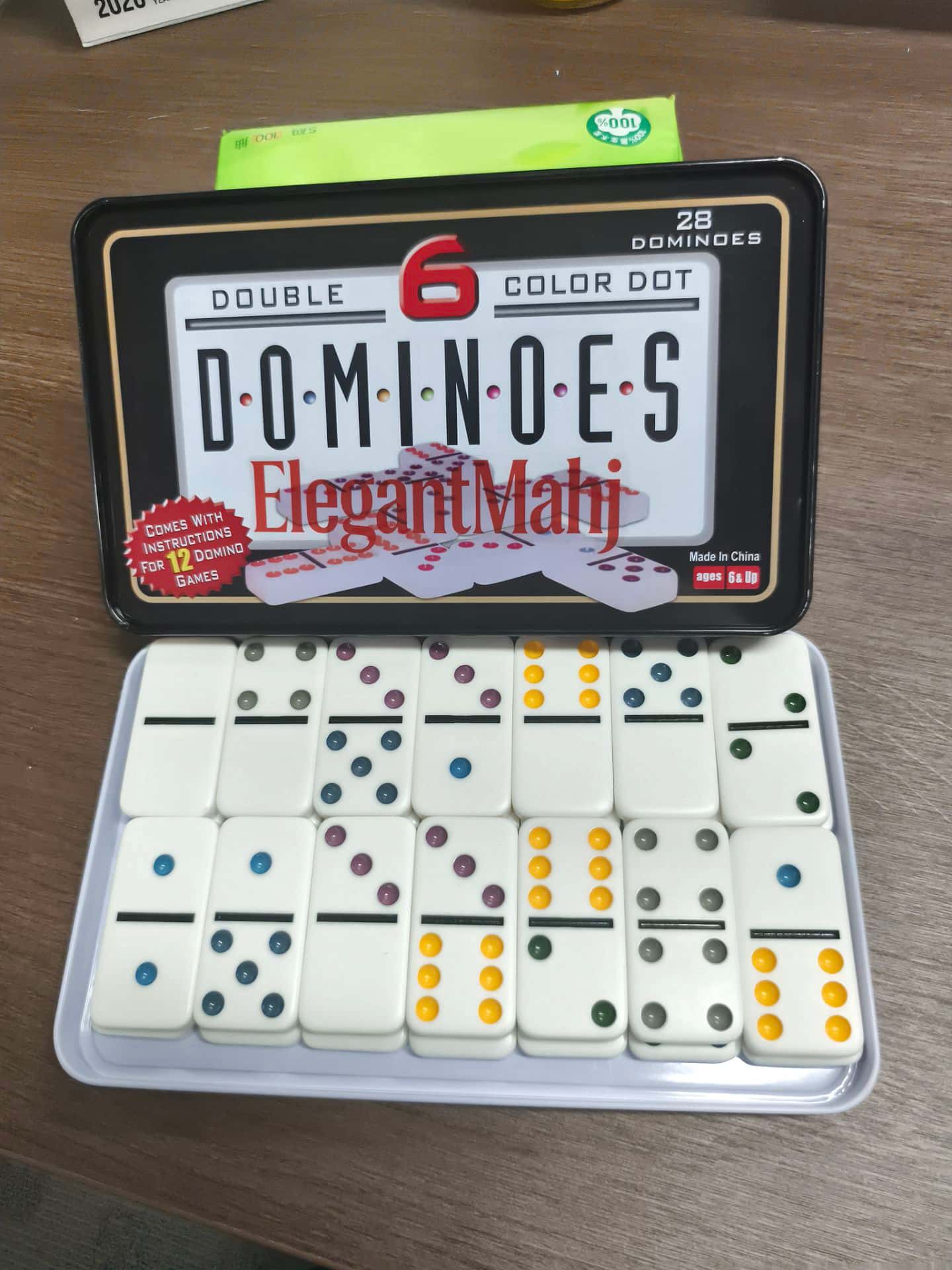 ElegantMahj Double Six Dominoe - Board Game Dots review and price