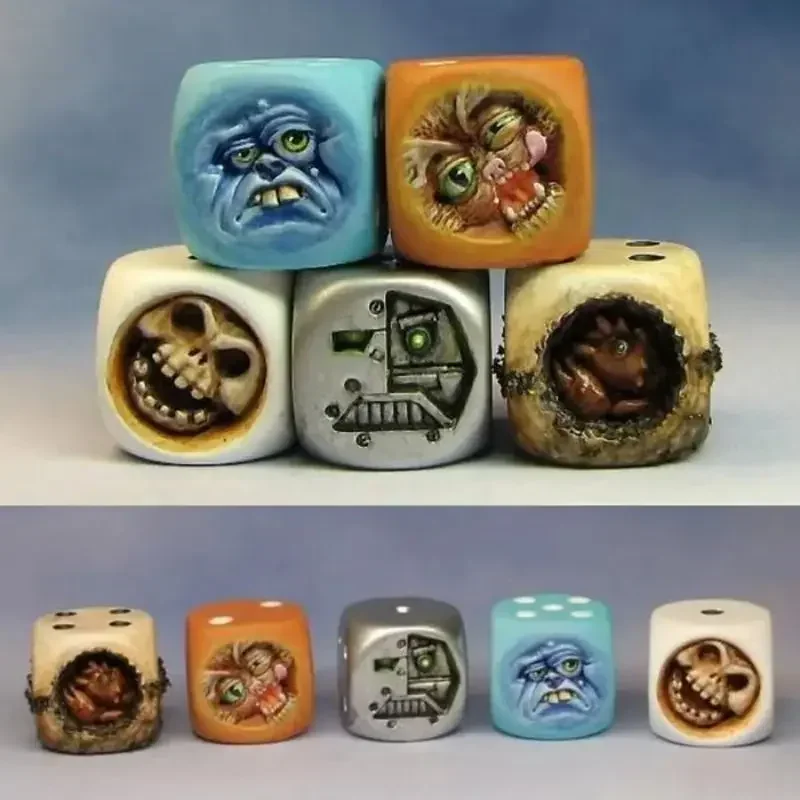 Resin Monster Face Dice Set Ha - Board Game Monster review and price