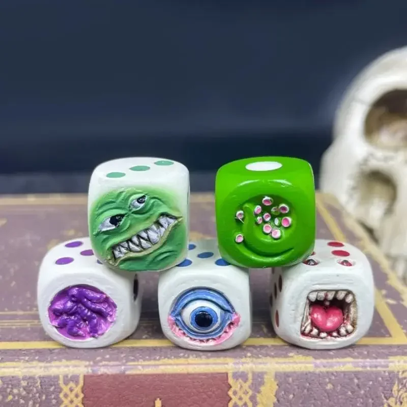 Resin Monster Face Dice Set Ha - Board Game Monster review and price