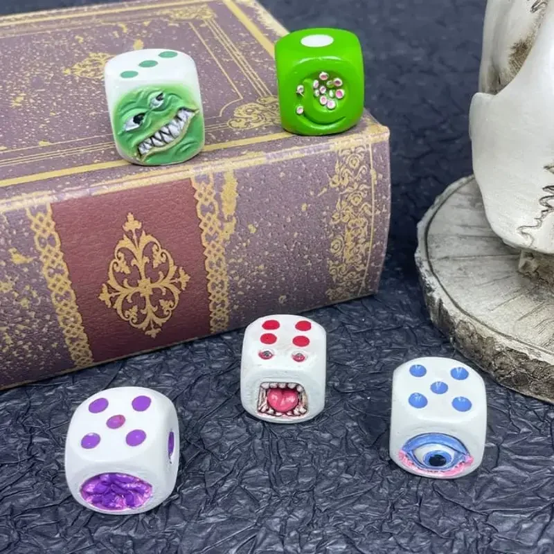 Resin Monster Face Dice Set Ha - Board Game Monster review and price